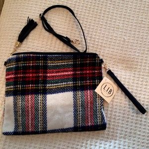 L.I.B. Tartan plaid purse